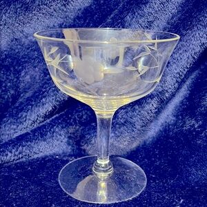 Set of 6 Etched Glasses